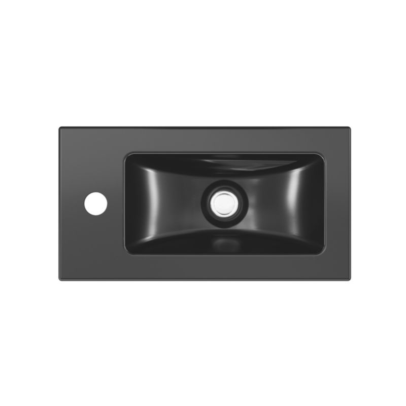 Umywalka meblowa GoodHome Nira 44 x 23,5 x 13 cm czarna