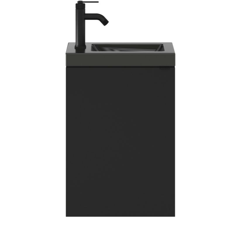 Umywalka meblowa GoodHome Nira 44 x 23,5 x 13 cm czarna