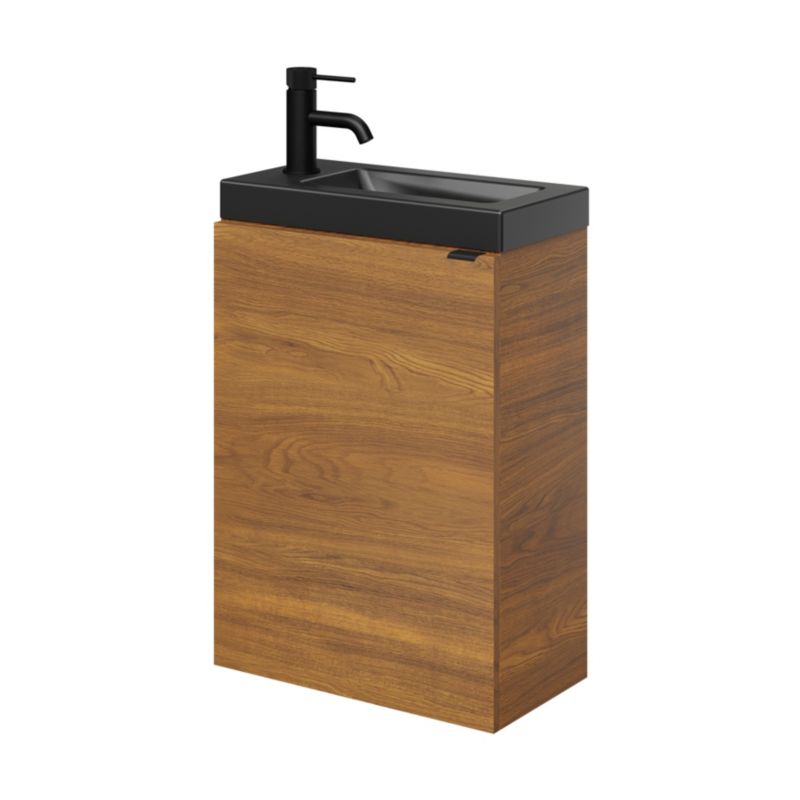 Umywalka meblowa GoodHome Nira 44 x 23,5 x 13 cm czarna