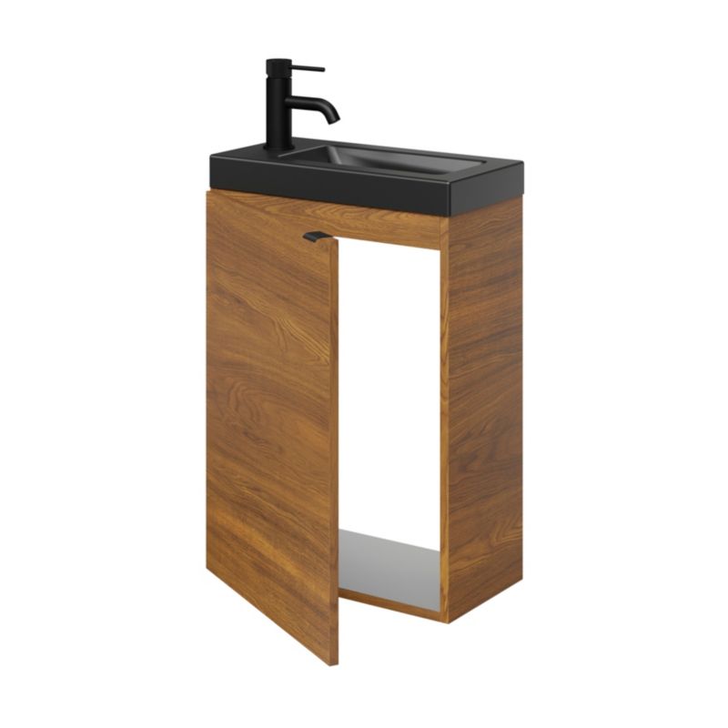 Umywalka meblowa GoodHome Nira 44 x 23,5 x 13 cm czarna