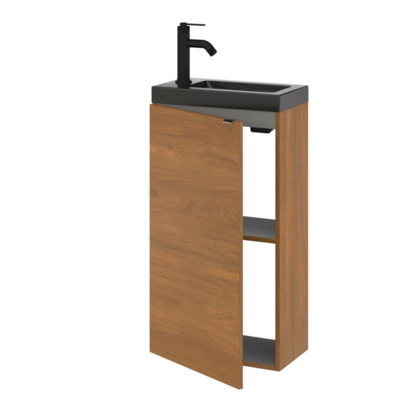 Umywalka meblowa GoodHome Nira 44 x 23,5 x 13 cm czarna