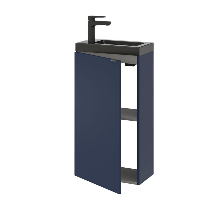 Umywalka meblowa GoodHome Nira 44 x 23,5 x 13 cm czarna