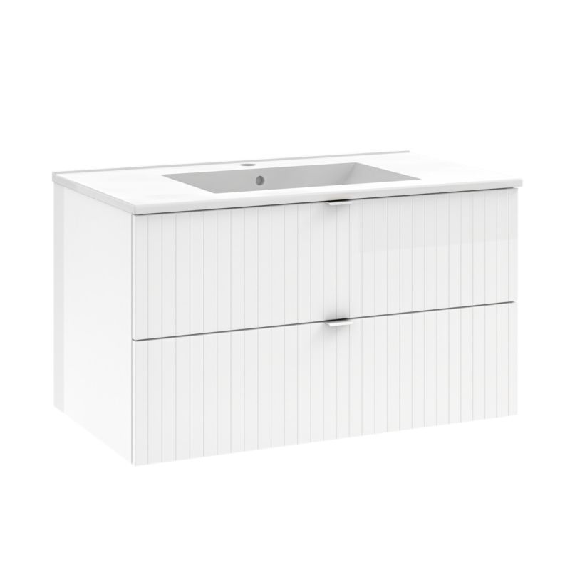 Umywalka meblowa Mirano Formia 80 cm biała
