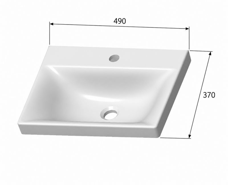 Umywalka meblowa Mirano Vika 50 cm
