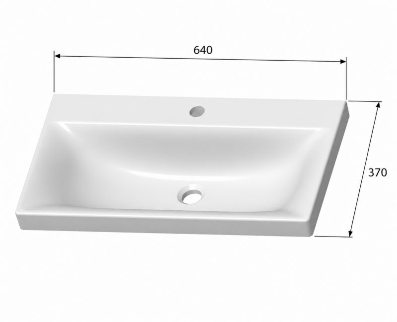 Umywalka meblowa Mirano Vika 65 cm
