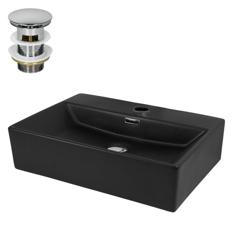 Umywalka ML-Design prostokątna ceramiczna nablatowa i wisząca ...