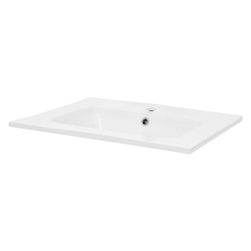 Umywalka ML-Design prostokątna ceramiczna wpuszczana w blat 610x460x165 ...