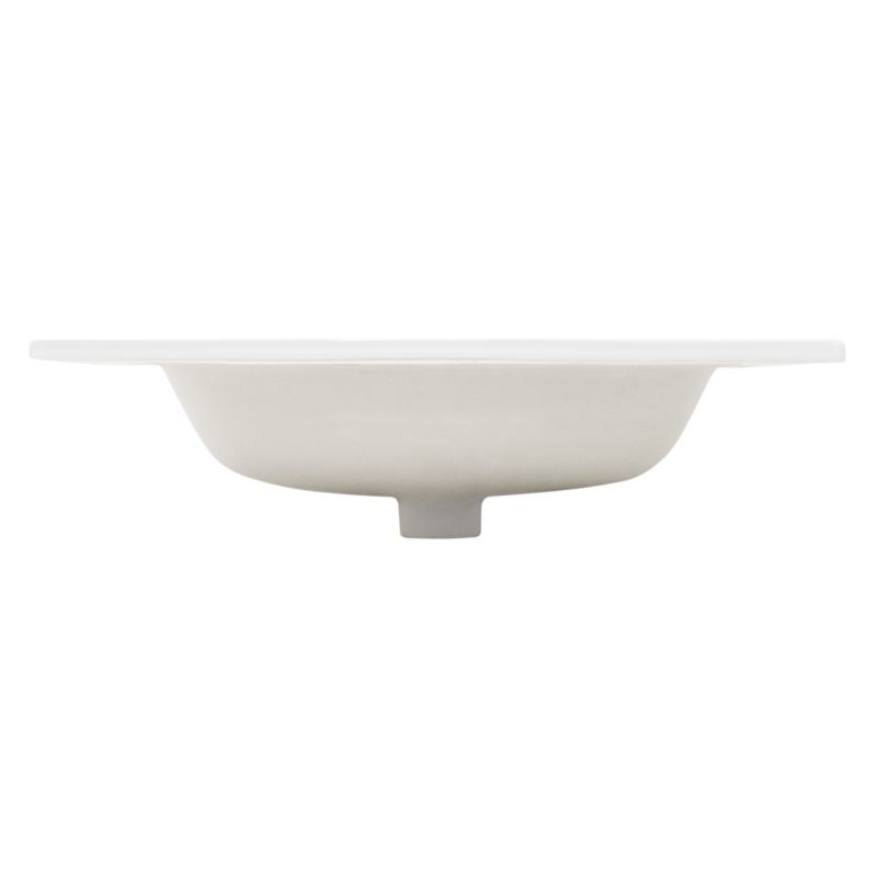 Umywalka ML-Design prostokątna ceramiczna wpuszczana w blat 610x460x165 ...