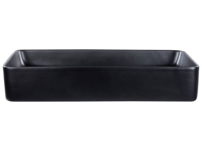 Umywalka nablatowa 61 x 35 cm czarna Ulua 1 szt.