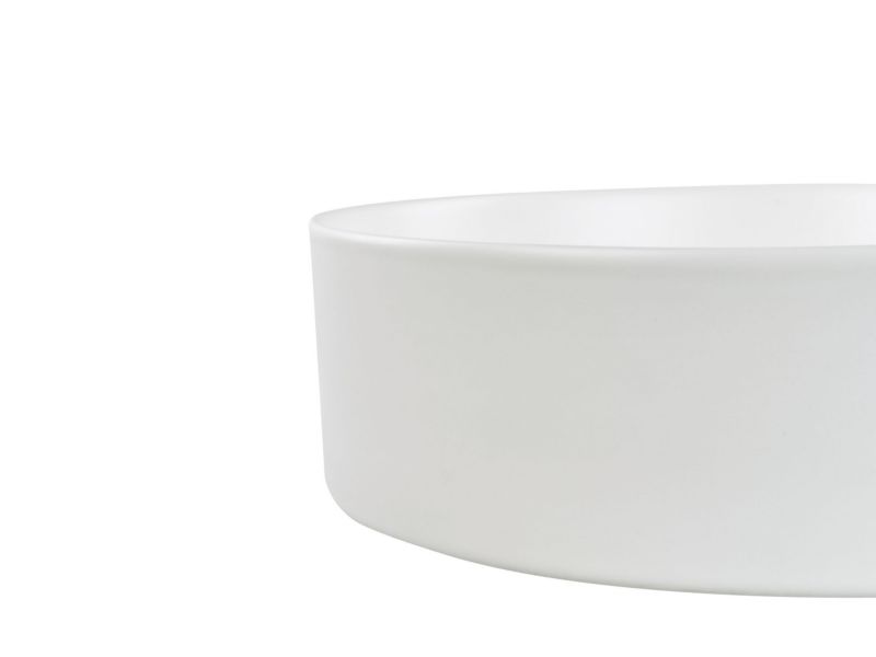 Umywalka nablatowa ceramiczna 40 cm złamana biel Tebar 1 szt.