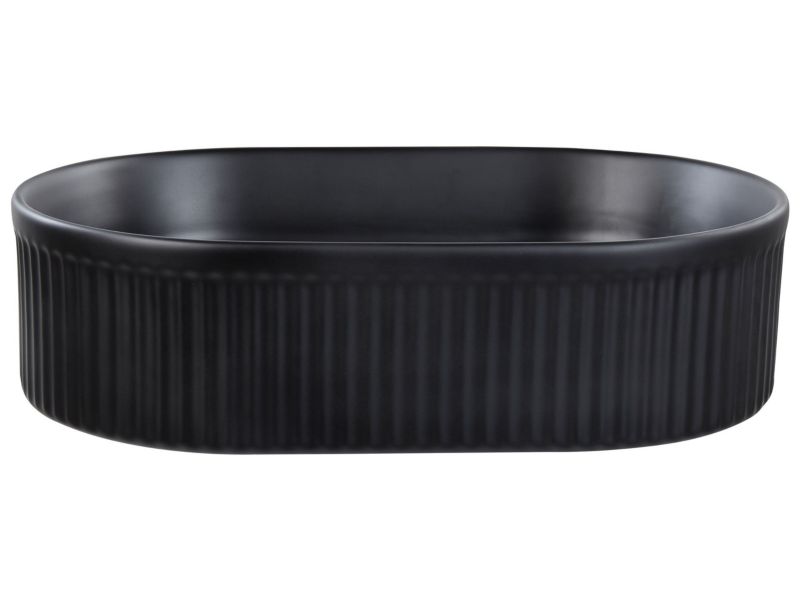 Umywalka nablatowa ceramiczna 49 x 31 cm czarna Geldo  1 szt.