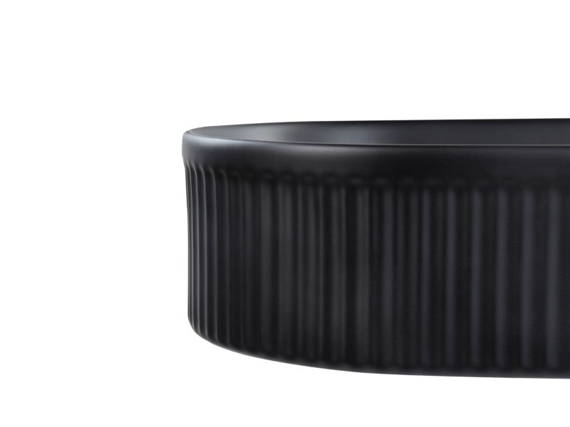 Umywalka nablatowa ceramiczna 49 x 31 cm czarna Geldo  1 szt.