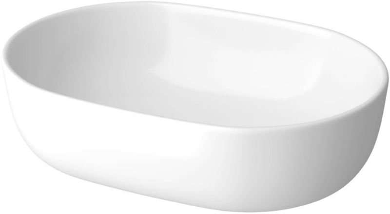 Umywalka nablatowa ceramiczna Cersanit Moduo 50 cm owalna biała