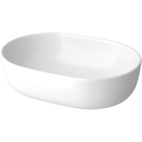 Umywalka nablatowa ceramiczna Cersanit Moduo 50 cm owalna biała