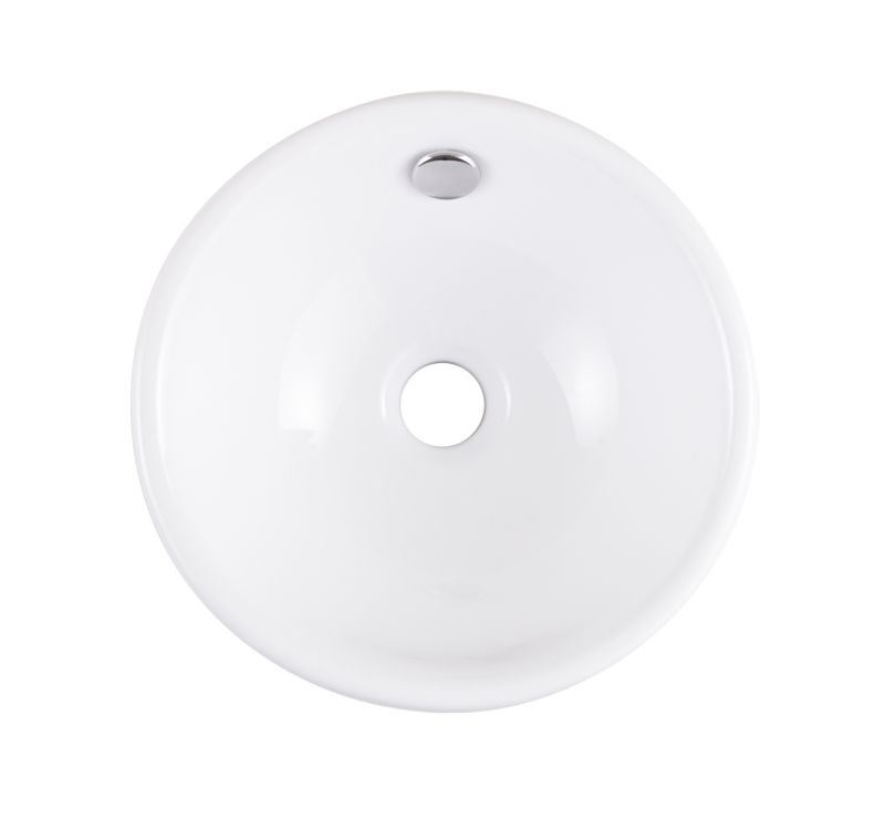 GoodHome Blanca keramické umyvadlo na desku, průměr. 31 cm bílá.