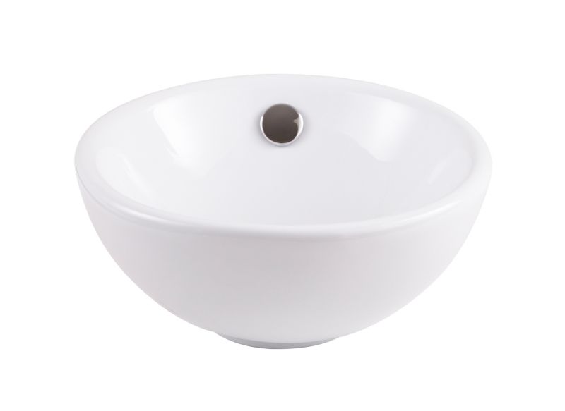 GoodHome Blanca keramické umyvadlo na desku, průměr. 31 cm bílá.