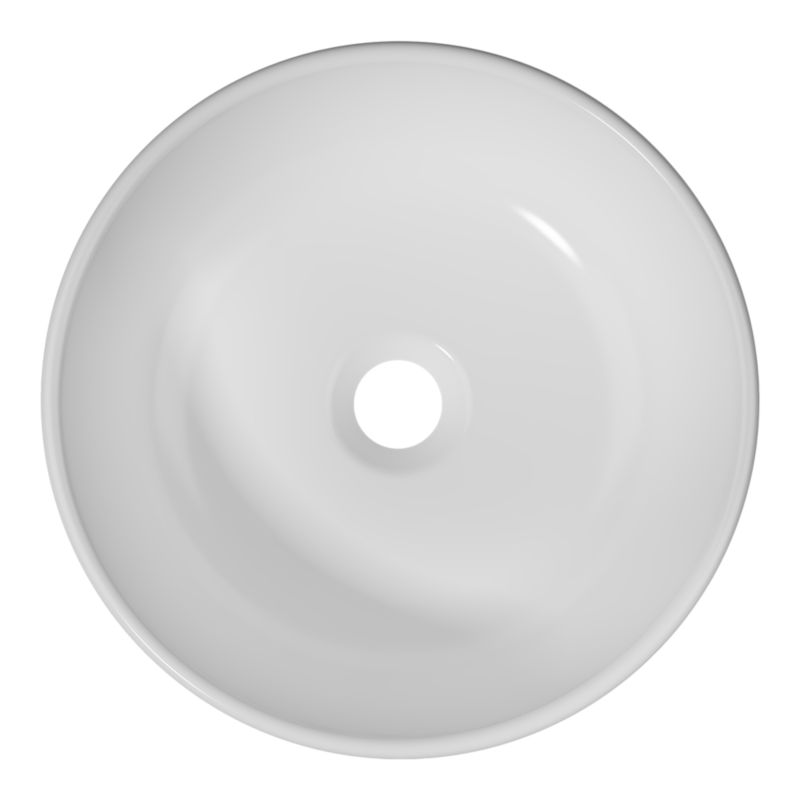 Umywalka nablatowa ceramiczna GoodHome Endell 35 cm biała