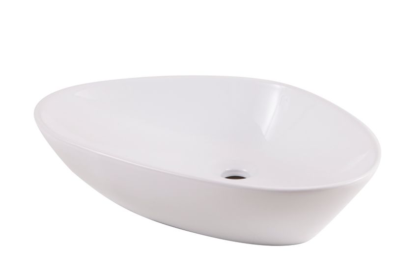 GoodHome Kotra keramické umyvadlo na desku 58 x 38 cm bílé.