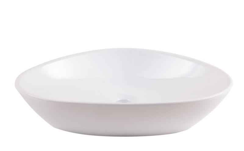 GoodHome Kotra keramické umyvadlo na desku 58 x 38 cm bílé.