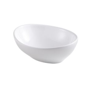 Umywalka nablatowa ceramiczna GoodHome Nessa 40 x 33 cm biała