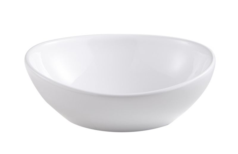 Umywalka nablatowa ceramiczna GoodHome Nessa 40 x 33 cm biała