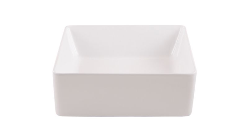 Umywalka nablatowa ceramiczna GoodHome Padma 38,5 x 38,5 cm biała