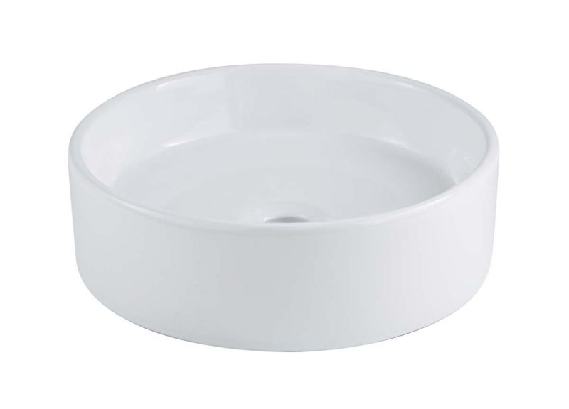 GoodHome Scalea keramické umyvadlo na desku, průměr. 35 cm bílá.