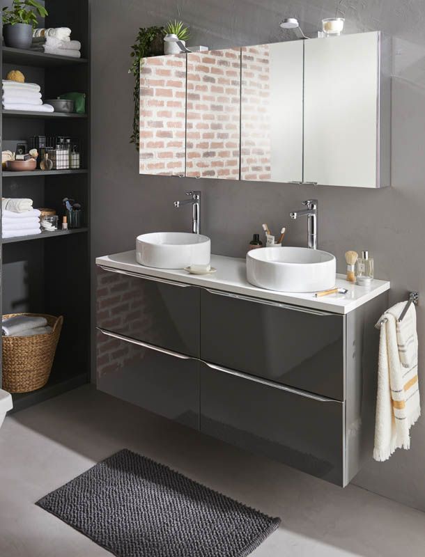 Umywalka nablatowa ceramiczna GoodHome Scalea śr. 35 cm biała