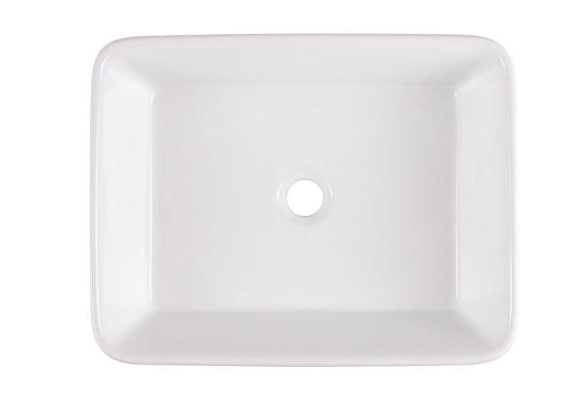Umywalka nablatowa ceramiczna GoodHome Surma 48 x 38 cm biała