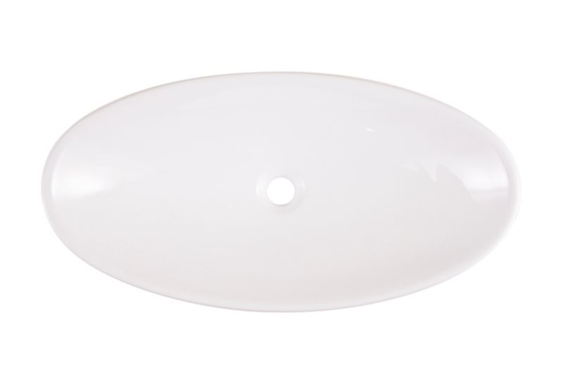 Keramické umyvadlo na desku GoodHome Torsa 65 x 34 cm bílé.
