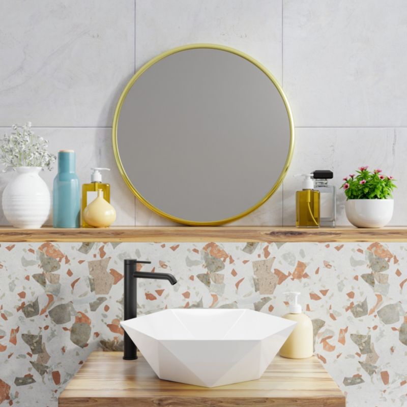 Umywalka nablatowa Invena Tilos 54 cm, geometryczna 1 szt.