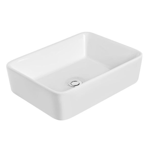 Umywalka nablatowa Kerra KR-182 biała 1 szt.