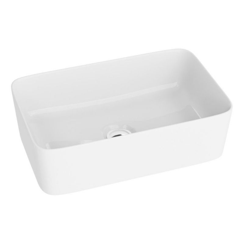 Umywalka nablatowa LaVita Canal 40x30 cm prostokątna biała ceramika 1 szt.