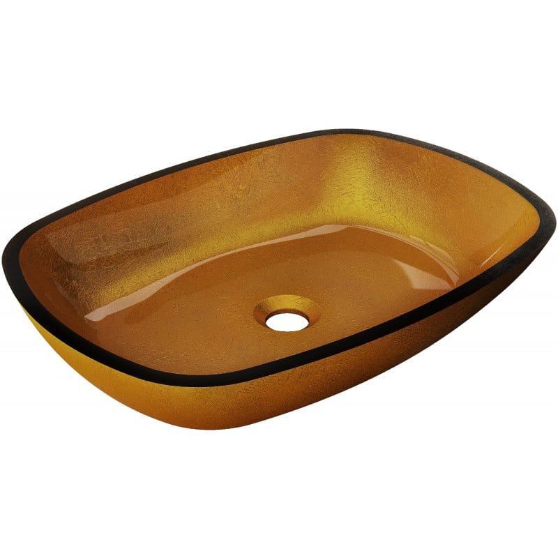 Umywalka nablatowa Mexen Araks złota 54x39 cm  24155450 1 szt.