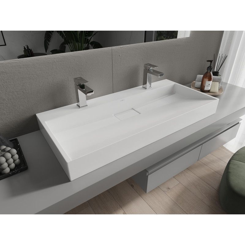 Umywalka nablatowa Mexen Ava biała 100x46 cm 1 szt.