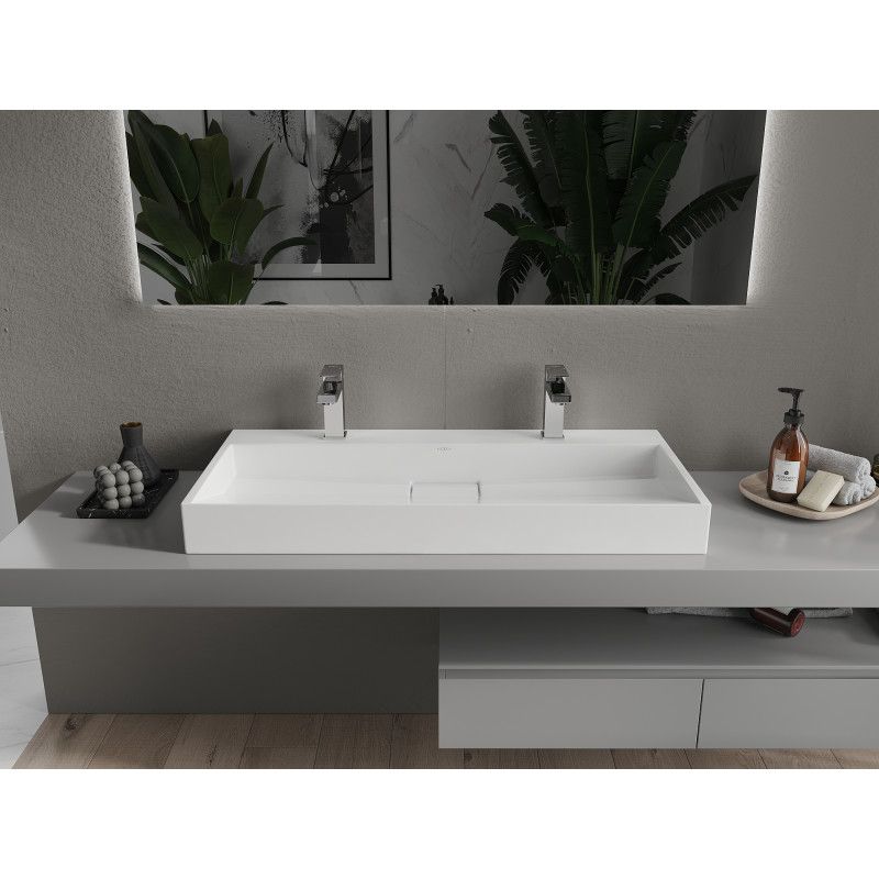 Umywalka nablatowa Mexen Ava biała 100x46 cm 1 szt.
