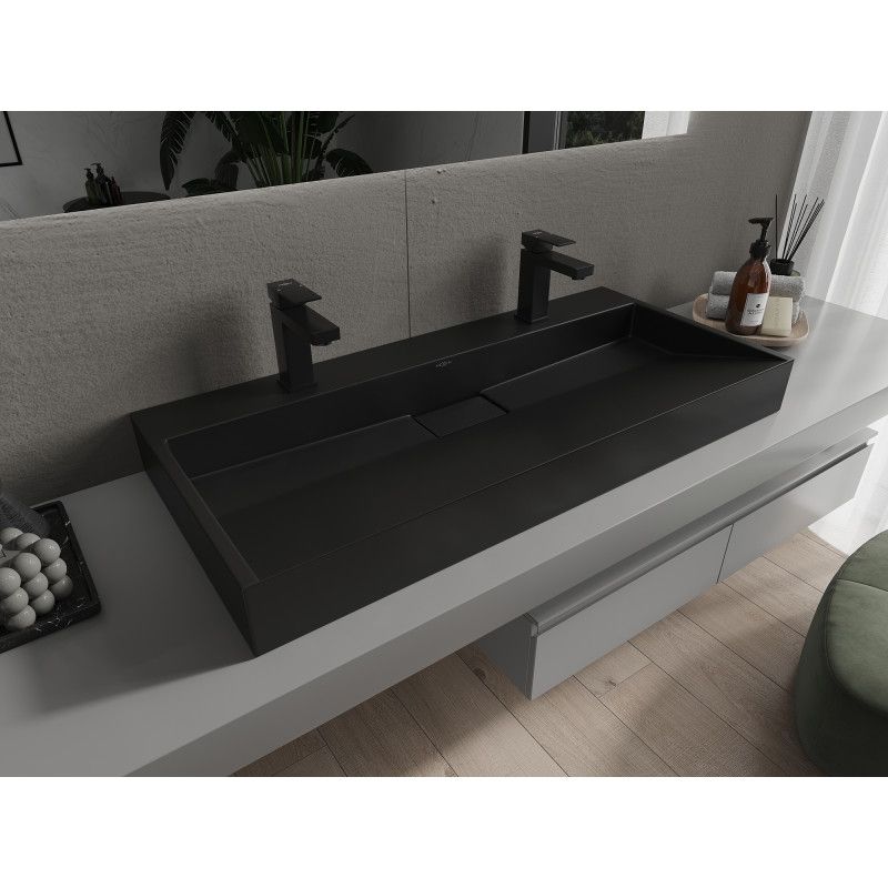 Umywalka nablatowa Mexen Ava czarna 100x46 cm 1 szt.