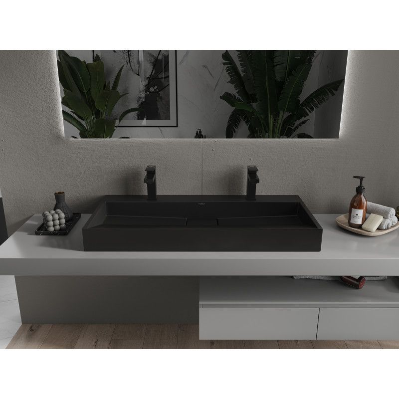 Umywalka nablatowa Mexen Ava czarna 100x46 cm 1 szt.