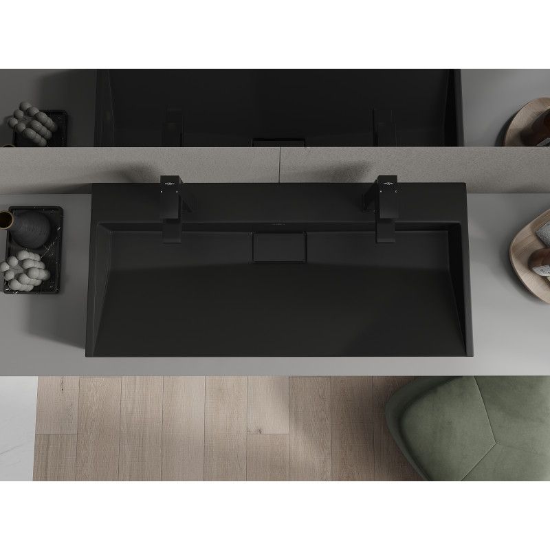 Umywalka nablatowa Mexen Ava czarna 100x46 cm 1 szt.