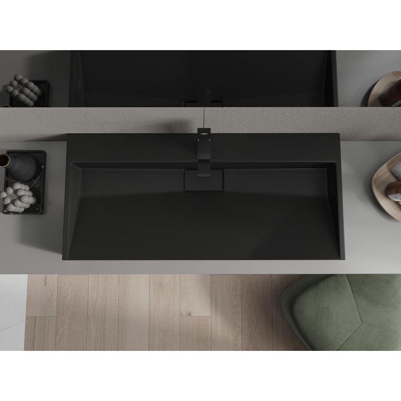 Umywalka nablatowa Mexen Ava czarna 100x46 cm  23011071 1 szt.