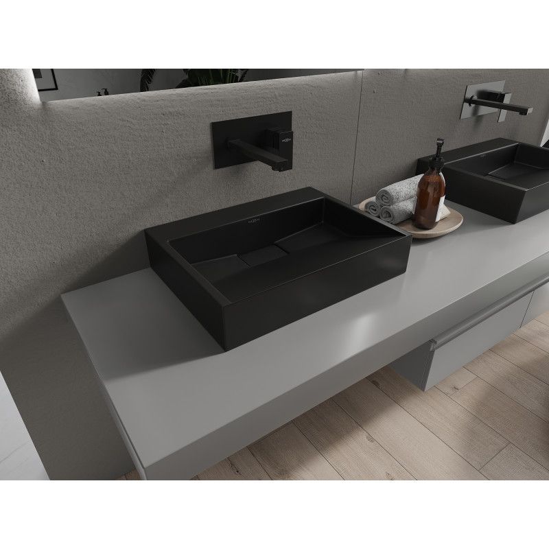 Umywalka nablatowa Mexen Ava czarna 50x38 cm  23015070 1 szt.