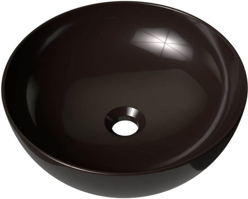 Umywalka nablatowa Ravak Ceramic Slim B 40 cm czarna