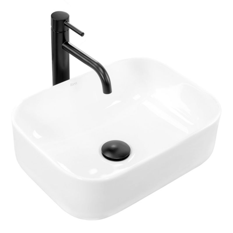 Umywalka Nablatowa Rea Demi Mini Prostokątna Biały 40,5X31X14Cm 1 Szt