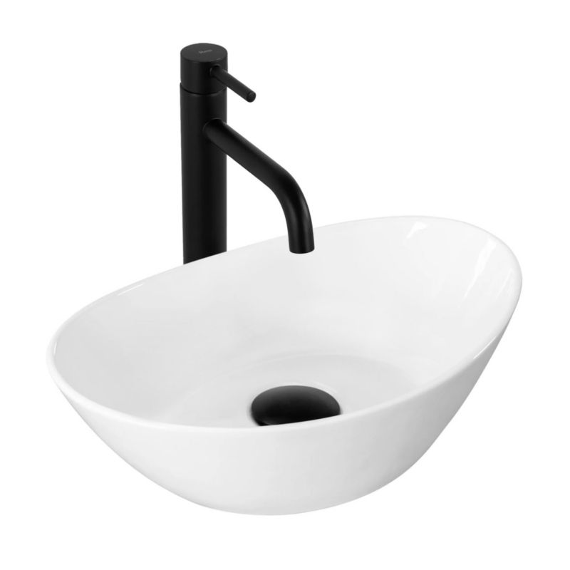 Umywalka Nablatowa Rea Kate 36 Owalna Biały 36,5X24,5X13Cm 1 Szt