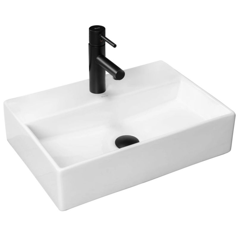 Umywalka Nablatowa Rea Valeria N Prostokątny Biały 50,5X35,5X12,5Cm 1 Szt