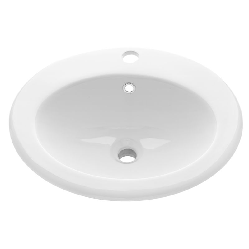 Umywalka wpuszczana w blat Ajtra 50 cm, z otw. na bat. 1 szt.