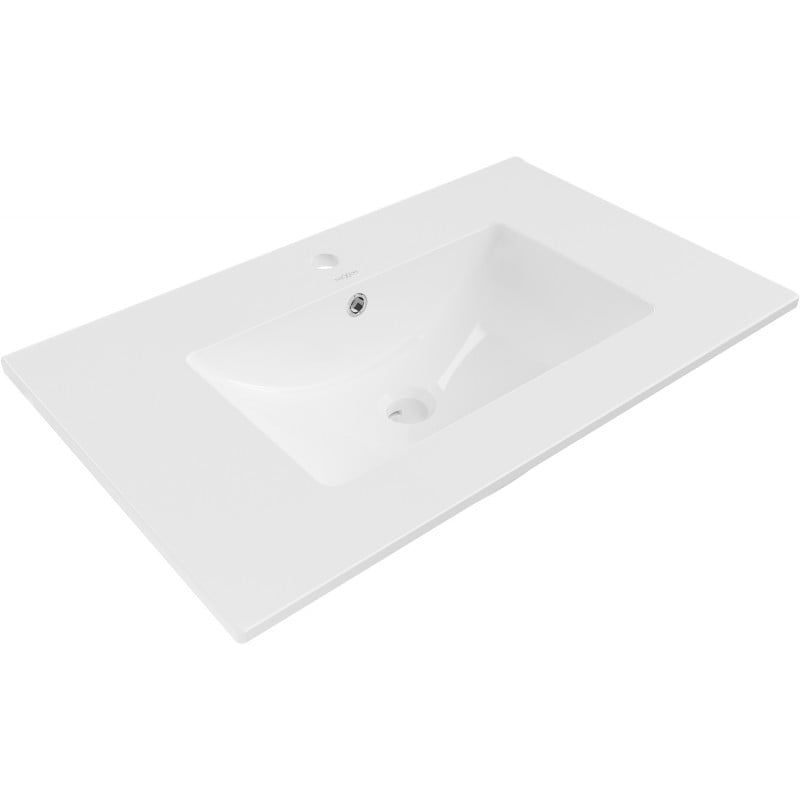 Umywalka wpuszczana w blat Mexen Atena 76 x 46 cm biała 1 szt.