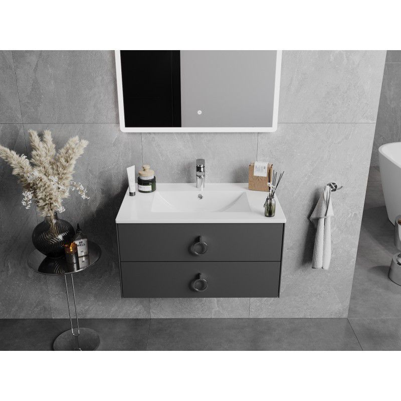 Umywalka wpuszczana w blat Mexen Atena 76 x 46 cm biała 1 szt.