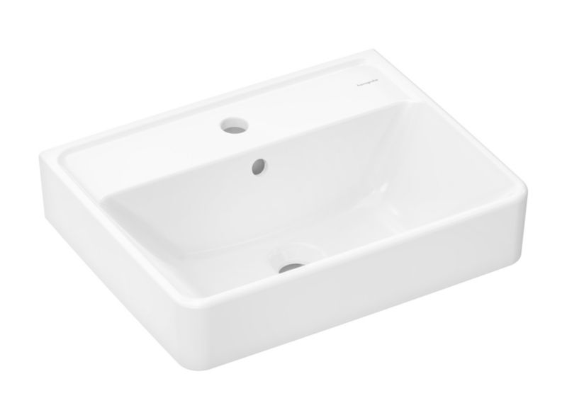 Umywalka Xanuia Q Hansgrohe 50x39 cm ścienna prostokątna biała 1 szt.