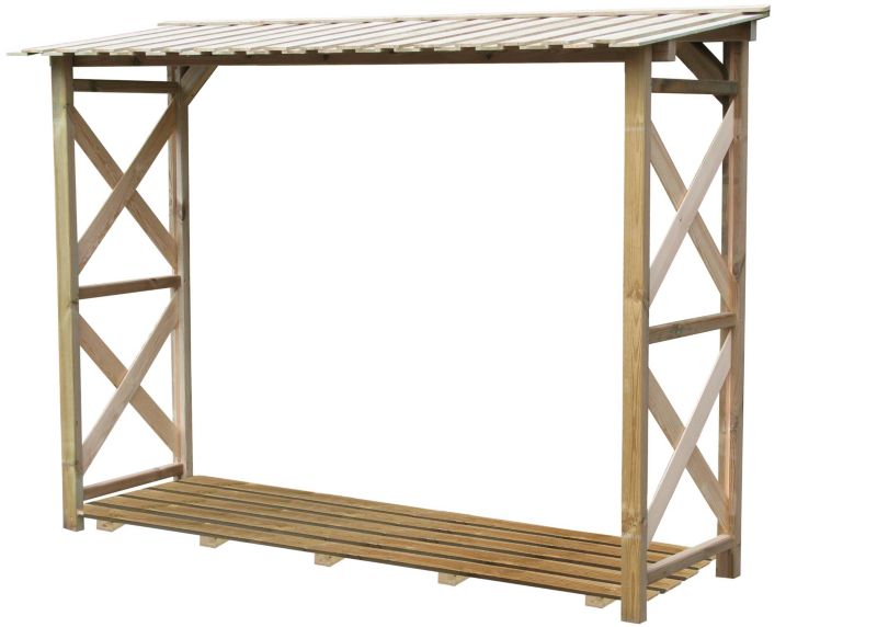 Uniwersalna wiata na drewno kominkowe  Complex 240x65/h184 cm, impregnowana, 1 szt